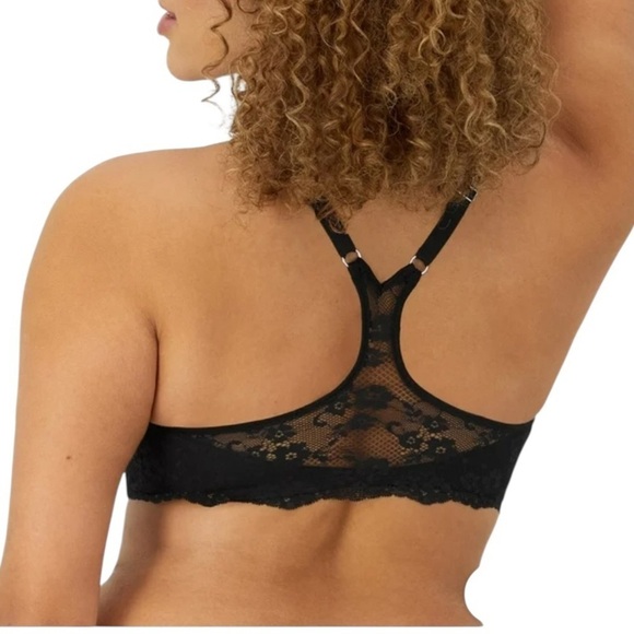 Maidenform Other - NWT Maidenform T-Shirt One Fab Fit Lace T-Back Front Closure Underwire 38DD